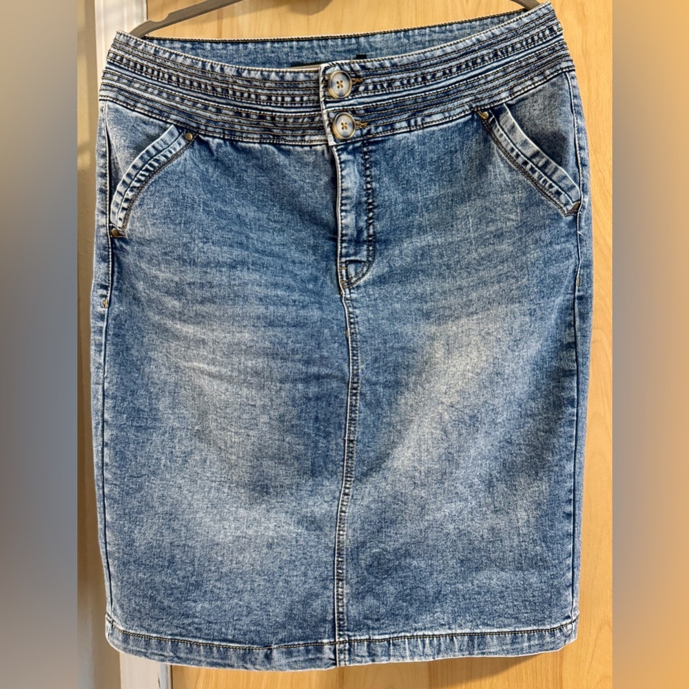 One5one Midi Denim Skirt
